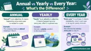 Annual vs Yearly vs Every Year: What’s the Difference?