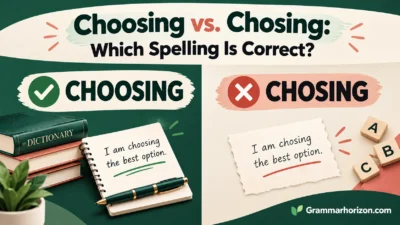 Choosing vs. Chosing: Which Spelling Is Correct? 