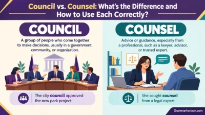 Council vs. Counsel: What’s the Difference and How to Use Each Correctly?