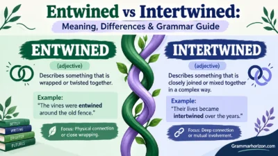 Entwined vs Intertwined: Meaning, Differences & Grammar Guide