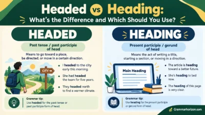 Headed vs Heading : What’s the Difference and Which Should You Use?