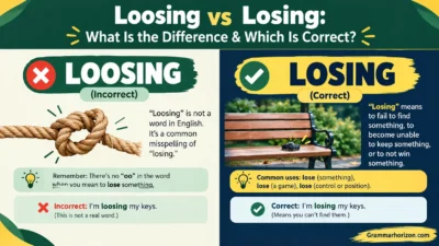 Loosing vs Losing: What Is the Difference & Which Is Correct?