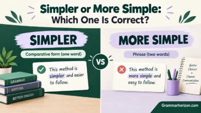 Simpler or More Simple: Which One Is Correct?
