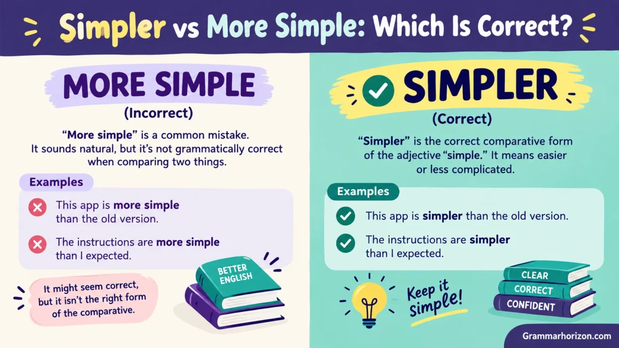Simpler vs More Simple: Which Is Correct?