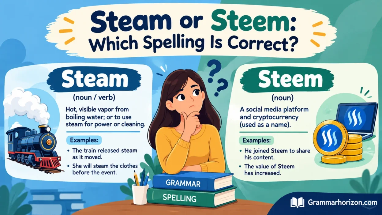 Steam or Steem: Which Spelling Is Correct?