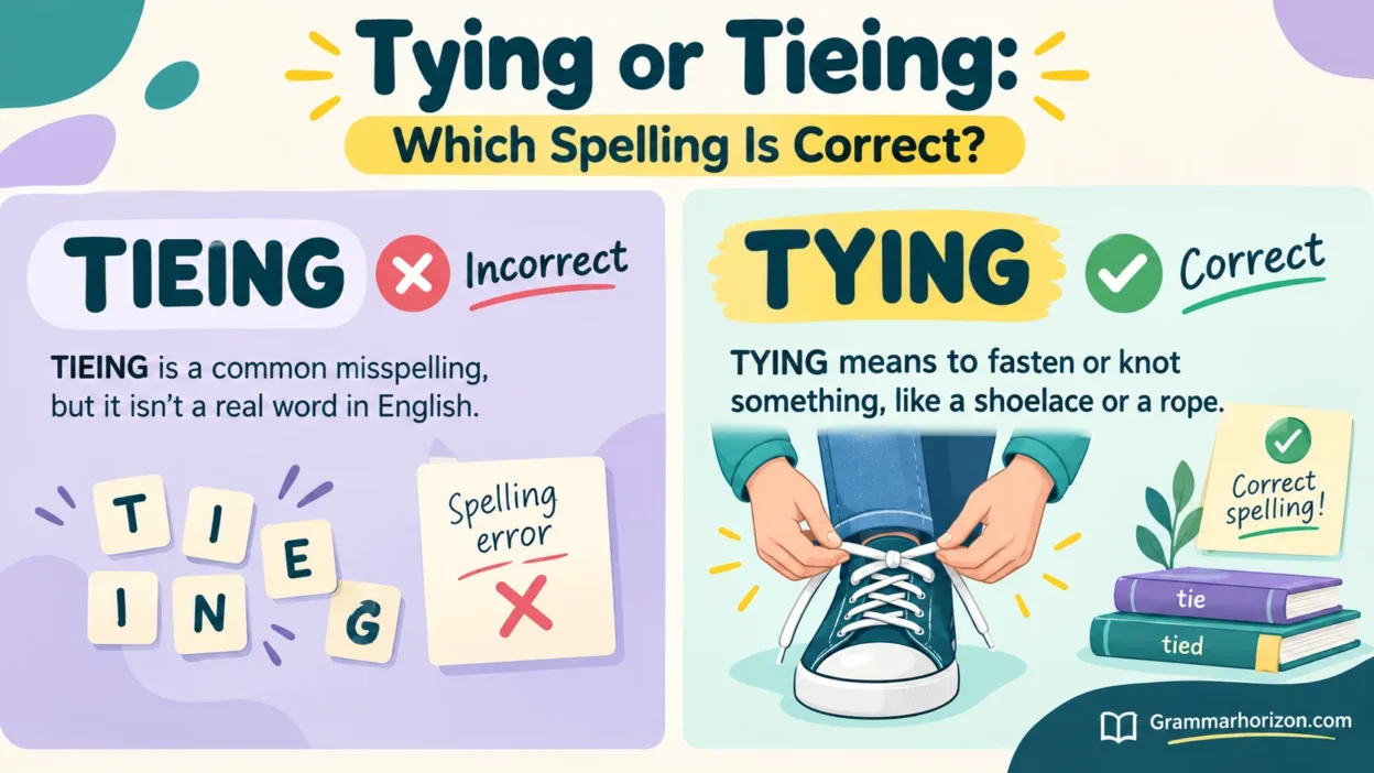 Tying or Tieing: Which Spelling Is Correct?
