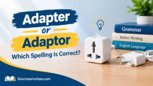 Adapter or Adaptor: Which Spelling Is Correct?