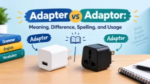 Adapter vs Adaptor: Meaning, Difference, Spelling, and Usage