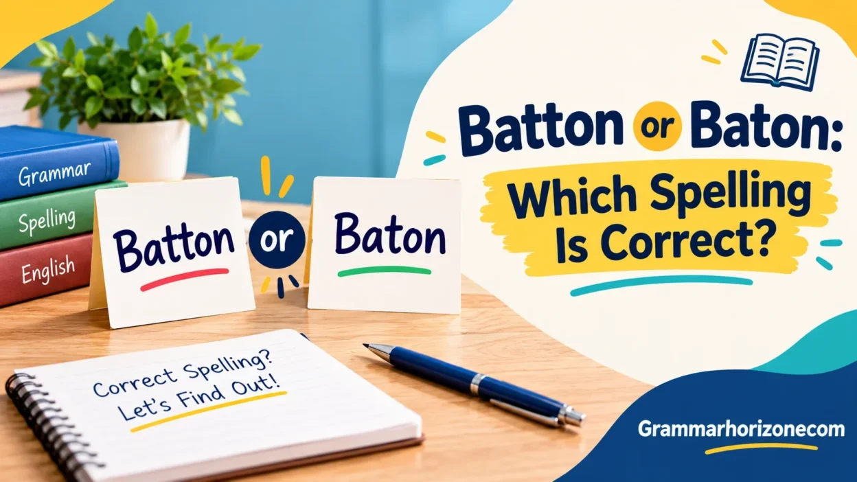 Batton or Baton: Which Spelling Is Correct?