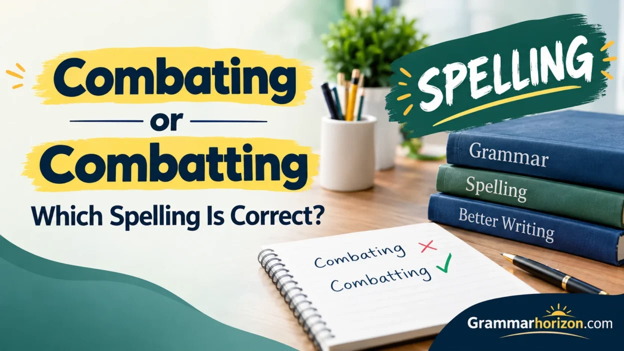 Combating or Combatting: Which Spelling Is Correct?