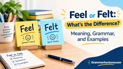 Feel or Felt: What’s the Difference? Meaning, Grammar, and Examples
