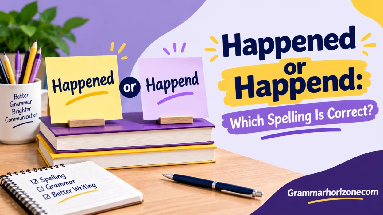 Happened or Happend: Which Spelling Is Correct?