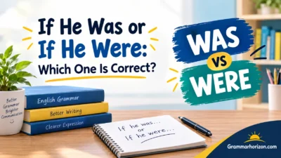 If He Was or If He Were: Which One Is Correct?