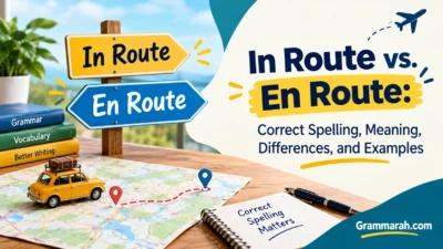 In Route vs. En Route: Correct Spelling, Meaning, Differences, and Examples
