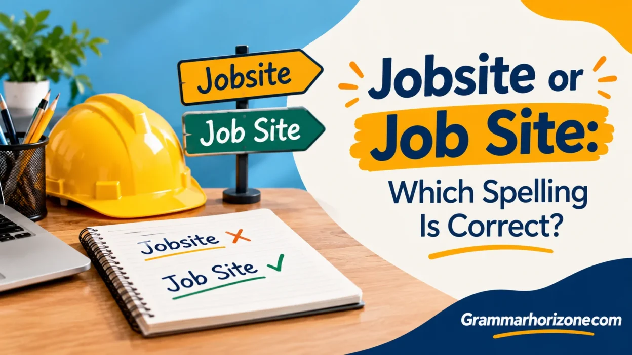 Jobsite or Job Site: Which Spelling Is Correct?