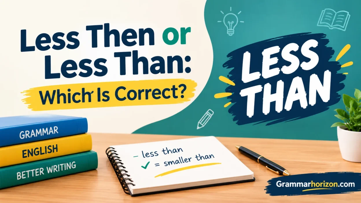 Less Then or Less Than: Which Is Correct?Less Then or Less Than: Which Is Correct?