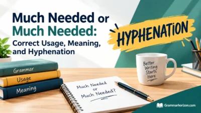 Much Needed or Much Needed: Correct Usage, Meaning, and Hyphenation