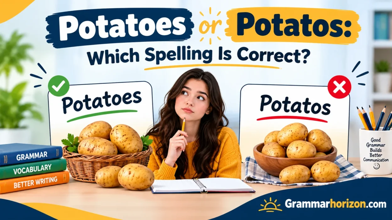Potatoes or Potatos: Which Spelling Is Correct?