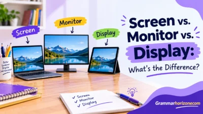 Screen vs. Monitor vs. Display: What’s the Difference?