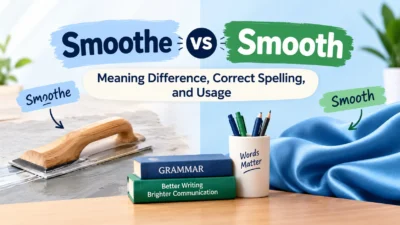 Smoothe vs Smooth: Meaning Difference, Correct Spelling, and Usage