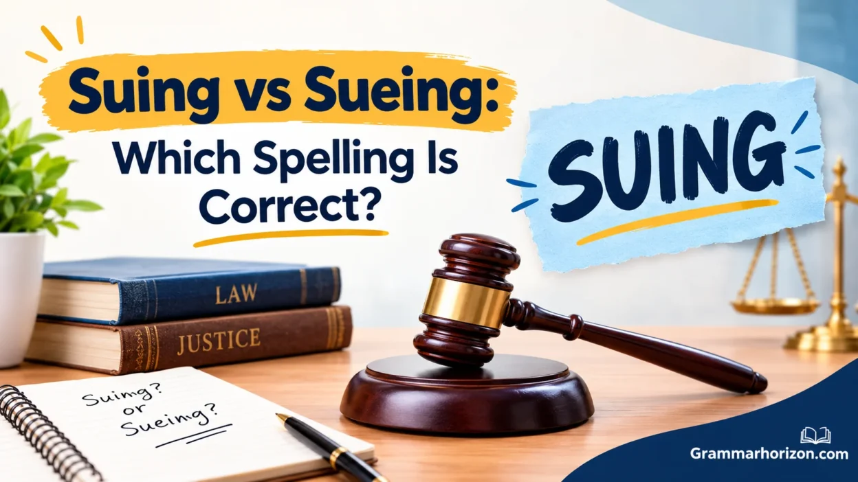 Suing vs Sueing: Which Spelling Is Correct?