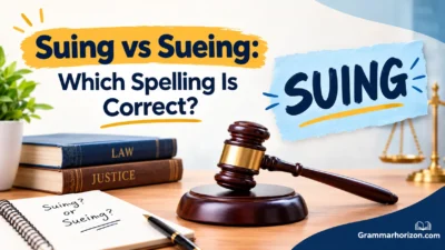 Suing vs Sueing: Which Spelling Is Correct?