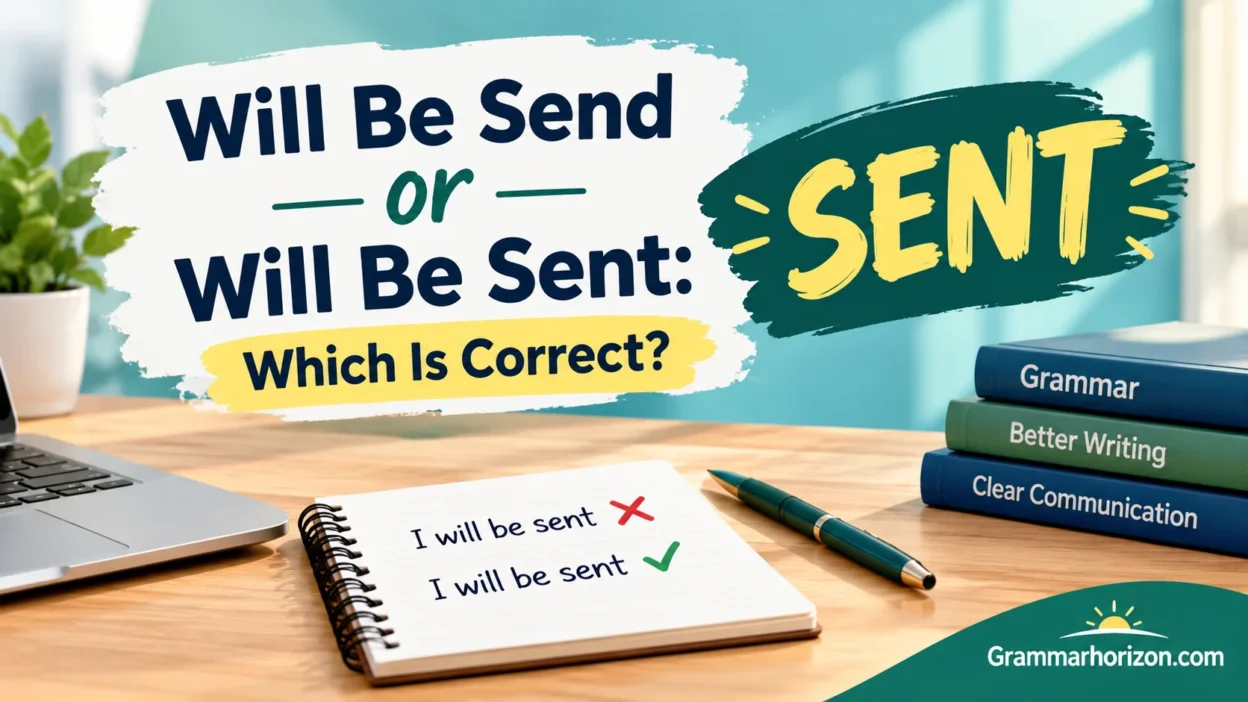 Will Be Send or Will Be Sent: Which Is Correct?
